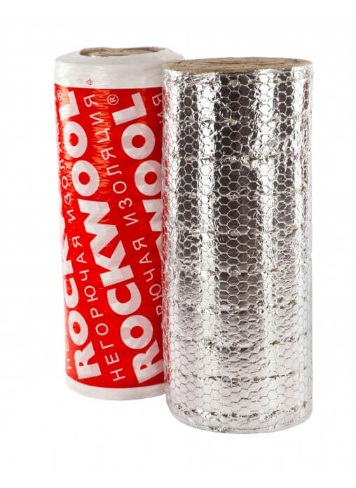 Утеплитель Rockwool Вайред Мат I 80 Кашированный фольгированный 2000х1000х80 мм