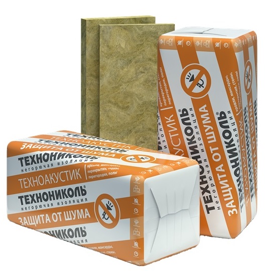 Утеплитель Технониколь Техноакустик 1200х600х50 мм, 8 шт. уп