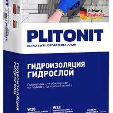 ПЛИТОНИТ ГидроСлой (ГидроСтена) гидроизоляция жест.обмаз. (20кг)