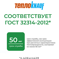 Кнауф для перекрытий ТR 040 2-50*1220*7380 0,9м3/18м2/32 под