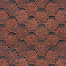 Финская черепица ( Соната, красный) SHINGLAS 3м2